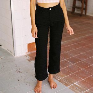 PRICE DROP!! Aniela Parys 'Effy' waffle knit trousers - NWOT size 29